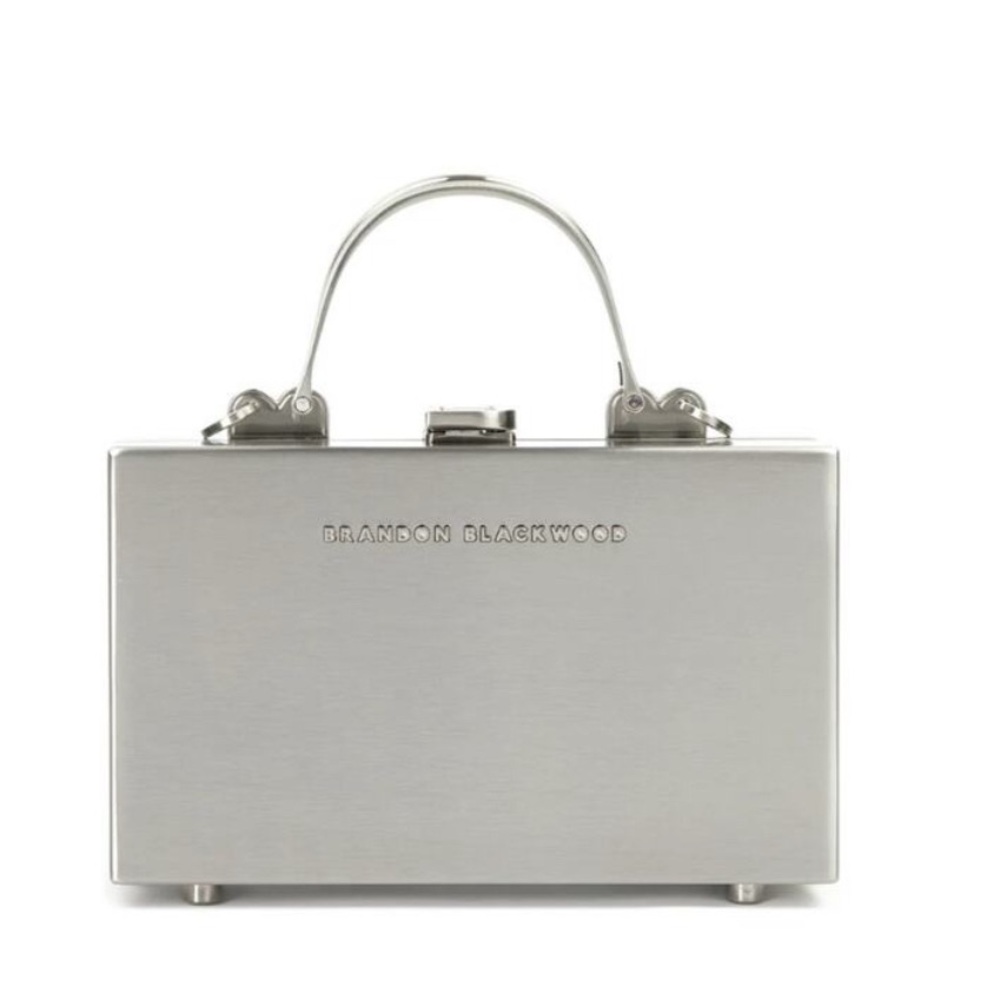 Brandon Blackwood Silver Metal  Trunk